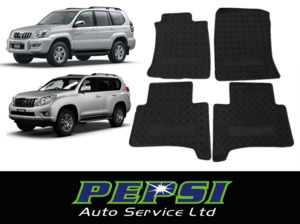 All Weather Rubber Latex Floor Mat Mats for TOYOTA PRADO 120 150  2002 - CURRENT