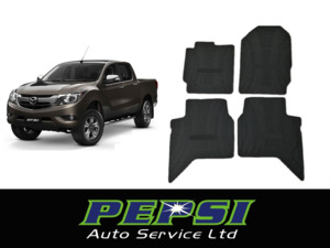 All Weather Rubber Latex Floor Mat Mats for MAZDA BT-50 2012+