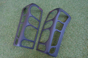 Light Cover: Tail Light  (MATTE BLACK) ( Pair） for D MAX 2012 - 2015