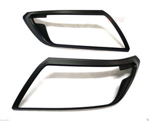 Headlight Light Covers (MATTE BLACK) ( Pair）for Nissan NAVARA NP300 2014+