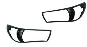 Light Cover: HEAD LIGHT COVER  (MATTE BLACK) ( Pair）FOR TOYOTA HILUX SR 2015+