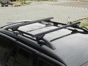 Roof Rack: Universal Black 134cm Aluminum Roof Rack Cross Bar ( lockable ) -- 2 x  bars