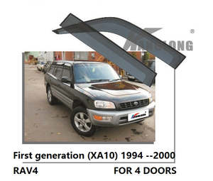 Door Visor / Weather Shield / Monsoon Guard for TOYOTA RAV4 1994 - 2000 -4 PIECE