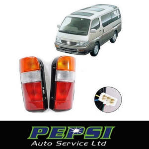Hiace Van Parts: TAIL LIGHT (PAIR) FOR Toyota Hiace  1990 - 2003   ---   Factory OEM looking