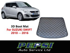 Cargo Cover: LEATHER  BOOT LINER CARGO FLOOR MAT for SUZUKI SWIFT 2010 -- 2016