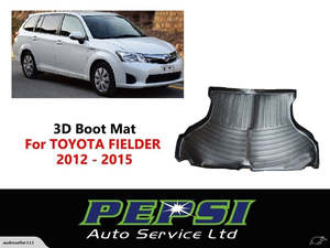 3D Boot Liner / Cargo Mat / Trunk liner Tray for TOYOTA FIELDER 2012 - 2015