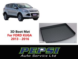 Cargo Cover Ford: 3D Boot Liner / Cargo Mat / Trunk liner Tray for FORD KUGA 2013  -  2016