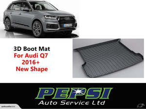 3D Boot Liner / Cargo Mat / Trunk liner Tray for Audi Q7  2016+ New Shape