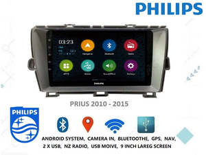 PHILIPS WIRELESS CARPLAY / ANDRIOD AUTO Suit for Toyota PRIUS 09 - 15 STEREO HEADUNIT