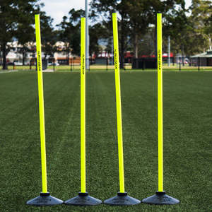 Agility Poles with Rubber Base - 1m high