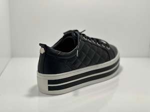 Sneaker: Odessa Double Platform Leather Sneaker A & E