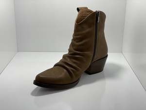 Mid Calf Boots: Sofia Mare Zip Leather Boot