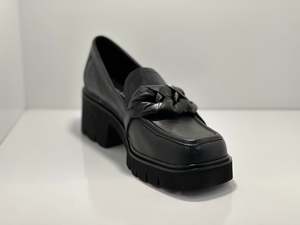 Loafer 1: Bizmo Leather Loafer with wrapped chain