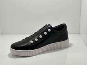 Brooklyn Leather Pearl & Side Zip Hinako