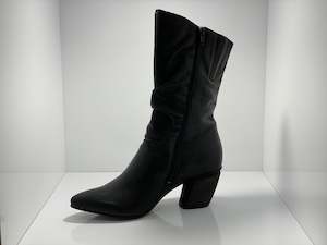 Long Boots: Atticus Long Boot Black Leather