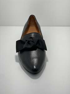 Loafer 1: Shade Slip On Leather Shoe with Bow