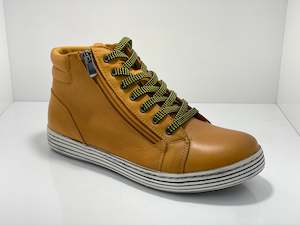 Cabello: Cabello Urban Leather Boot with Lace & Zip