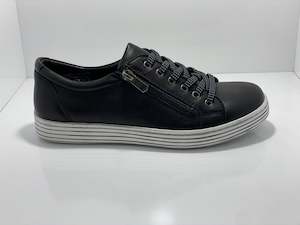 Cabello: Unity Leather Sneaker Zip & Lace Cabello