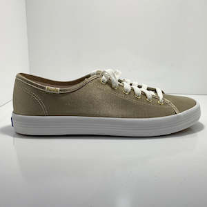 Hinako: Keds Kickstart Satin Champagne Sneaker WF65765