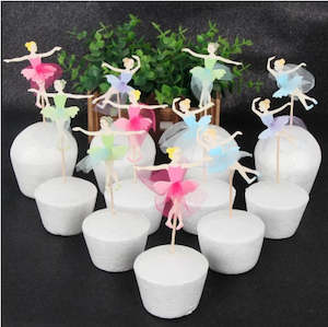 Ballet: 12 pcs Ballet cupcake toppers