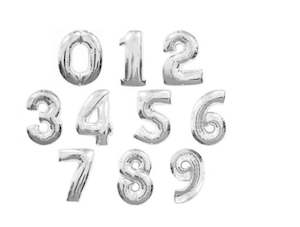 Adult Party Balloons: MASSIVE 32 inch Number balloon