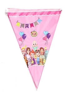 Banners 1: Baby Melon birthday bunting  -  pink