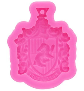 Silicon Moulds: 4 pcs Wizard school class logo silicon moulds