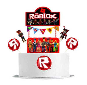 Rowblocks cake topper - Style A