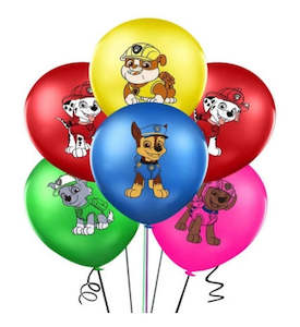 Animal Friends: 10 pcs Puppy Patrol latex balloons