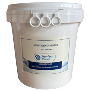 Pool Chemicals Nz: Crystalline Chlorine – Sodium Dichlor Chlorine Sanitizer for Pools & Spa Systems (2kg Pail)