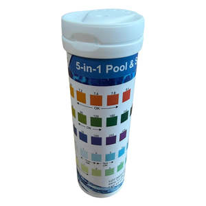 Water Treatment: 5-in-1 Pool & Spa Test Strips (25 Pack) – Accurate Water Testing