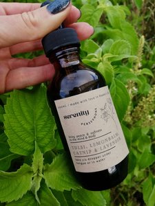 Products: Serenity tincture with Tulsi, Lemon Balm, Catnip & Lavender - Persephone Potions