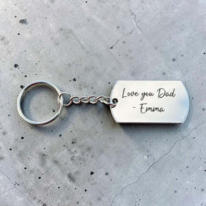 Personalised Keyring for Dad