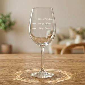 Personalised Unique Christmas Gifts: Personalised Funny Wine Glass with Name