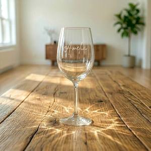 Personalised Unique Christmas Gifts: Personalised Wine Glass with Name