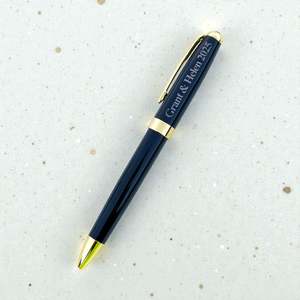 Personalised Unique Christmas Gifts: Engraved Anniversary Pen with Names