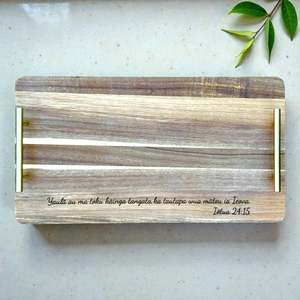 Personalised Christening Serving Platter with Bible Verse