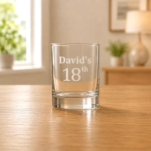 Personalised 18th Birthday Shot Glass with Name