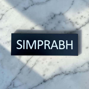 Custom Name Badge with Pin