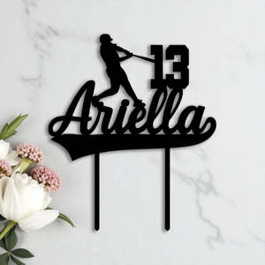 Personalised Cake Toppers: Custom Baseball Birthday Cake Topper