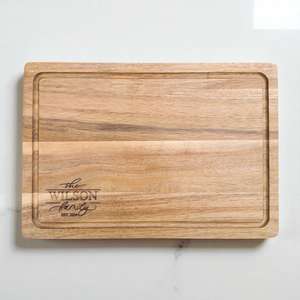 Engraved Family Name Cutting Board Housewarming Gift