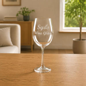 Personalised Wine Glass Engraved with Name