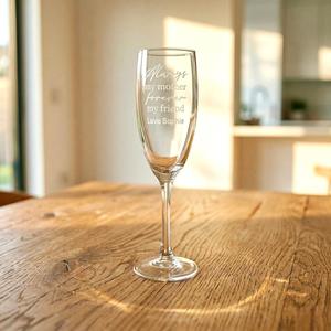 Custom Engraved Champagne Flute for Mum
