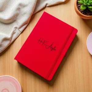Personalised Teacher Gifts: Personalised Leather Journal with Custom Name Engraving