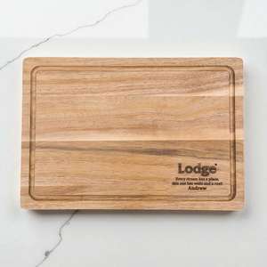 Personalised Corporate Gifts: Corporate Acacia Chopping Board Engraved with Logo or Name