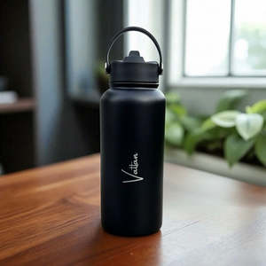 Personalised Water Bottle 1L Stainless Steel Engraved with Name