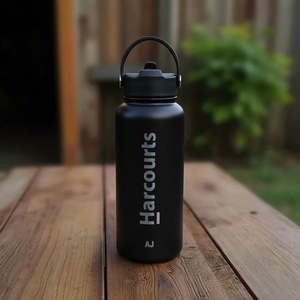 Personalised Engraved Water Bottles: Engraved Corporate 1L Stainless Steel Water Bottle Gift