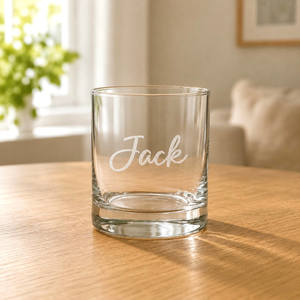 Valentines Day Gifts Him Her: Personalised Whiskey Glass with Name