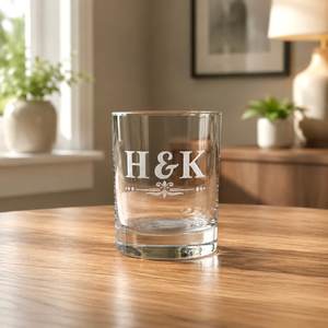 Engraved Anniversary Whiskey Glass