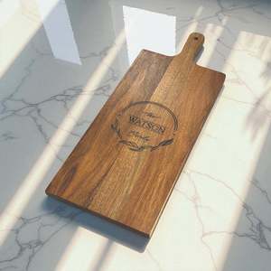 Personalised Engraved Serving Boards: Personalised Family Name Serving Board